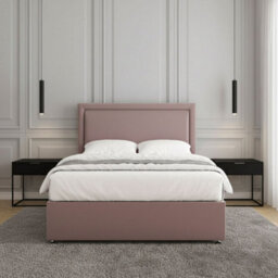 REGIONAL FURNISHINGS Divan Bed Set Pink Plush Velvet Upholstered 24Inch Headboard & 2Drawers Sameside & No Mattress In 3Ft 4Ft 4Ft6 5Ft 6Ft Sizes - thumbnail 3