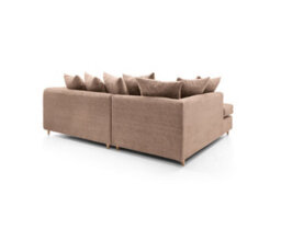 Abakus Direct Jumbo Brown Cord Left Facing Corner Sofa For Living Room With Thick Luxury Deep Filled Cushioning - thumbnail 4