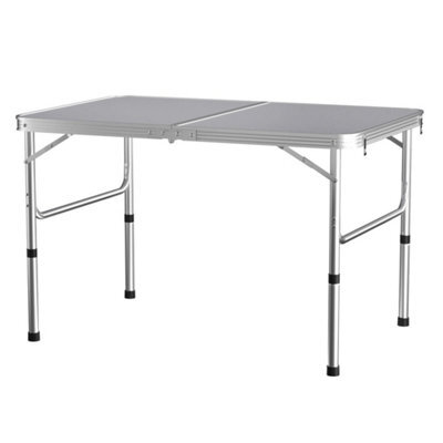 Camping Table Folding Light Weight Portable Aluminium Frame Outdoor Picnic Black - image 1