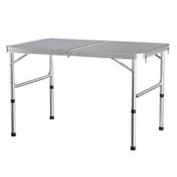 Camping Table Folding Light Weight Portable Aluminium Frame Outdoor Picnic Black
