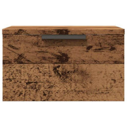 Berkfield Wall-Mounted Bedside Cabinets 2 Pcs Old Wood 34X30X20 Cm - thumbnail 4