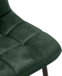 Kosy Koala Modern Grey Glass Dining Table Set With 4 Green Velvet Chairs Dining Room Furniture - thumbnail 8