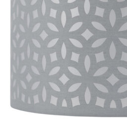 First Choice Lighting Grey Laser Cut 30Cm Pendant Light Shade - thumbnail 5