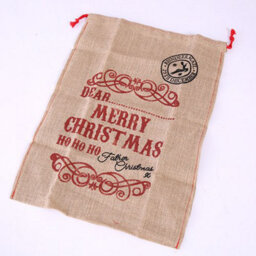 Christmas Hessian Sack - Christmas Stocking - thumbnail 2