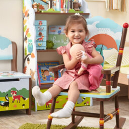Teamson Kids Enchanted Woodland Kids Style Rocking Chair, Multicolour - thumbnail 5