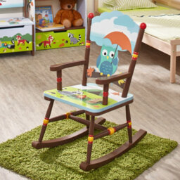 Teamson Kids Enchanted Woodland Kids Style Rocking Chair, Multicolour - thumbnail 6