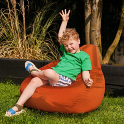icon Kids Recliner Beanbag Indoor And Outdoor Burnt Orange Set Of 2 - thumbnail 3
