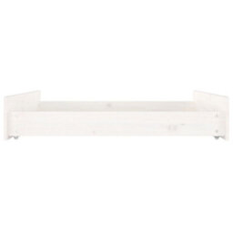 Walplus Bed Drawers 2 Pcs White Solid Wood Pine - thumbnail 5