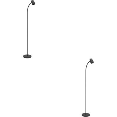Loops 2 Pack Stylish Modern Black Floor Lamp For Indoor Spaces - Illuminate Your Home With Elegance - image 1