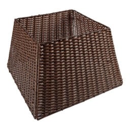 Christmas Xmas Tree Skirts - Stand Base Basket Cover - Festive Tidy Decoration (Brown) - thumbnail 2