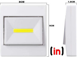 Inbrackets White Battery-Powered Led Indoor Wall Light Switch Nightlight Shed Closet Bright 3W Pack Of 2 - thumbnail 4