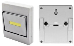 Inbrackets White Battery-Powered Led Indoor Wall Light Switch Nightlight Shed Closet Bright 3W Pack Of 2 - thumbnail 7