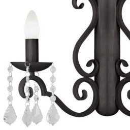 Luminosa Lighting Luminosa Diadema Candle Wall Lamp Black - thumbnail 2