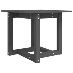 Berkfield Coffee Table Grey 50X50X45 Cm Solid Wood Pine - thumbnail 2