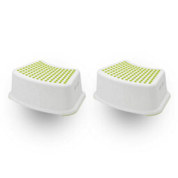 Marco Paul 2 Pack Of White Bathroom Nonslip Step Stool 37Cm - thumbnail 3