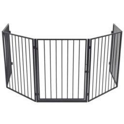 Walplus Pet Fireplace Fence Steel Black - thumbnail 3