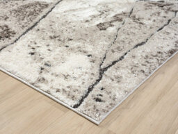Eleanor Modern Embossed Contemporary Living Room Area Rug - Slate Design,mocha,120 X 170 Cm - thumbnail 4