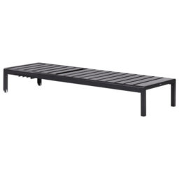 Beliani Sun Lounger Nardo Reclining Metal Black - thumbnail 5