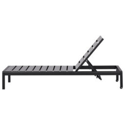 Beliani Sun Lounger Nardo Reclining Metal Black - thumbnail 6