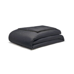 Belledorm Hotel Suite Stripe Duvet Cover Set Charcoal (Single) - thumbnail 2