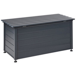 Beliani Storage Box Campalto 123 Cm 60 Cm Metal Dark Grey - thumbnail 7