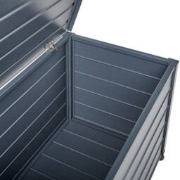Beliani Storage Box Campalto 123 Cm 60 Cm Metal Dark Grey - thumbnail 8