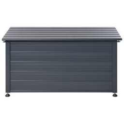 Beliani Storage Box Campalto 123 Cm 60 Cm Metal Dark Grey - thumbnail 6