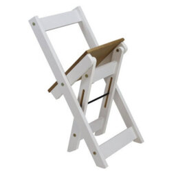 White Washed Foldable Leaf Dining Set 4 Seater Rustic Pine Furniture - thumbnail 5