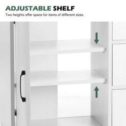 White Under Sink Cabinet Bathroom Basin Unit Cupboard Storage Furniture - thumbnail 5