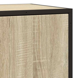 Berkfield Sideboard Sonoma Oak 68X35X76 Cm Engineered Wood And Metal - thumbnail 8
