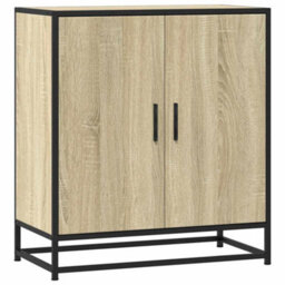 Berkfield Sideboard Sonoma Oak 68X35X76 Cm Engineered Wood And Metal - thumbnail 2