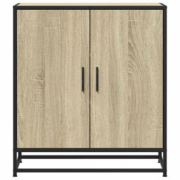 Berkfield Sideboard Sonoma Oak 68X35X76 Cm Engineered Wood And Metal - thumbnail 4