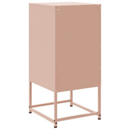 Berkfield Bedside Cabinets 2 Pcs Pink 36X39X78 Cm Steel - thumbnail 8