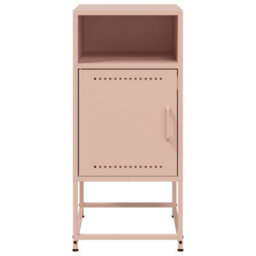 Berkfield Bedside Cabinets 2 Pcs Pink 36X39X78 Cm Steel - thumbnail 6