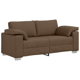 Vidaxl Sofa With Cushion Brown 180 X 77 X 82 Cm Fabric - thumbnail 2