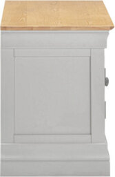 Seconique Bordeaux Small Tv Stand Pebble Grey And Oak Fully Assembled - thumbnail 5