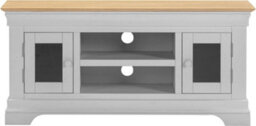 Seconique Bordeaux Small Tv Stand Pebble Grey And Oak Fully Assembled - thumbnail 7