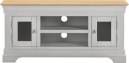 Seconique Bordeaux Small Tv Stand Pebble Grey And Oak Fully Assembled - thumbnail 3