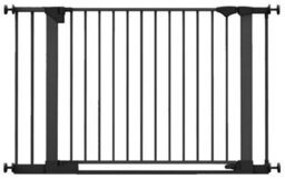 Safetots Safestep Gate, Black, 117Cm - 124Cm, Extra Low Walkthough, 81Cm Extra Wide Doorway, Extra Wide Baby Gate - thumbnail 1