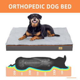 Bingopaw 110X85X10Cm Waterproof Dog Bed Large Orthopedic Memory Foam Mattress Pet Crate Bed - thumbnail 3