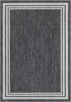 Livabliss Eagean Vintage Grey Cream Indoor & Outdoor Rug 200 X 275 Cm Easy To Clean, Perfect For Balcony Or Dining Room - image 1