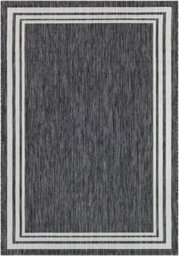 Livabliss Eagean-Vintage Grey Cream Black Charcoal In- & Outdoor Rug 200 X 275 Cm Easy Care, Non Shedding