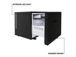 Corby of Windsor Corby Henley 45L Drawer Minibar In Black - thumbnail 3