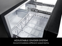 Corby of Windsor Corby Henley 45L Drawer Minibar In Black - thumbnail 6