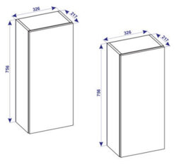 Vcm Bathroom Furniture High Cabinet Bathroom Cabinet Lendas - thumbnail 2