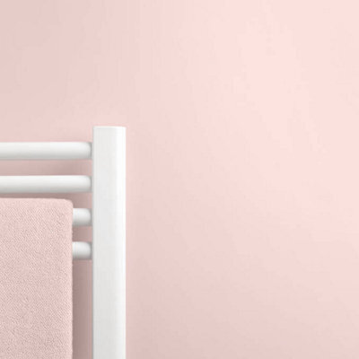 Rearo Selkie Mdf Bathroom Shower Wall Panel (H)2420mm X (W)1180mm X (D)11mm Tongue & Groove - Rosewater Matte Finish - image 1