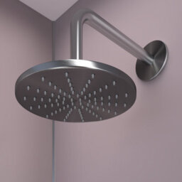 Rearo Selkie Mdf Bathroom Shower Wall Panel (H)2420mm X (W)1180mm X (D)11mm Tongue & Groove - Rosewater Matte Finish - thumbnail 5