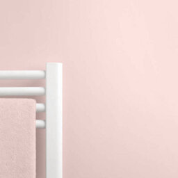 Rearo Selkie Mdf Bathroom Shower Wall Panel (H)2420mm X (W)1180mm X (D)11mm Tongue & Groove - Rosewater Matte Finish