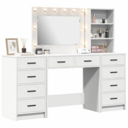 Walplus Dressing Table 3 Pcs White 40 X 41 X 135 Cm Engineered Wood - thumbnail 3
