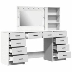 Walplus Dressing Table 3 Pcs White 40 X 41 X 135 Cm Engineered Wood - thumbnail 8